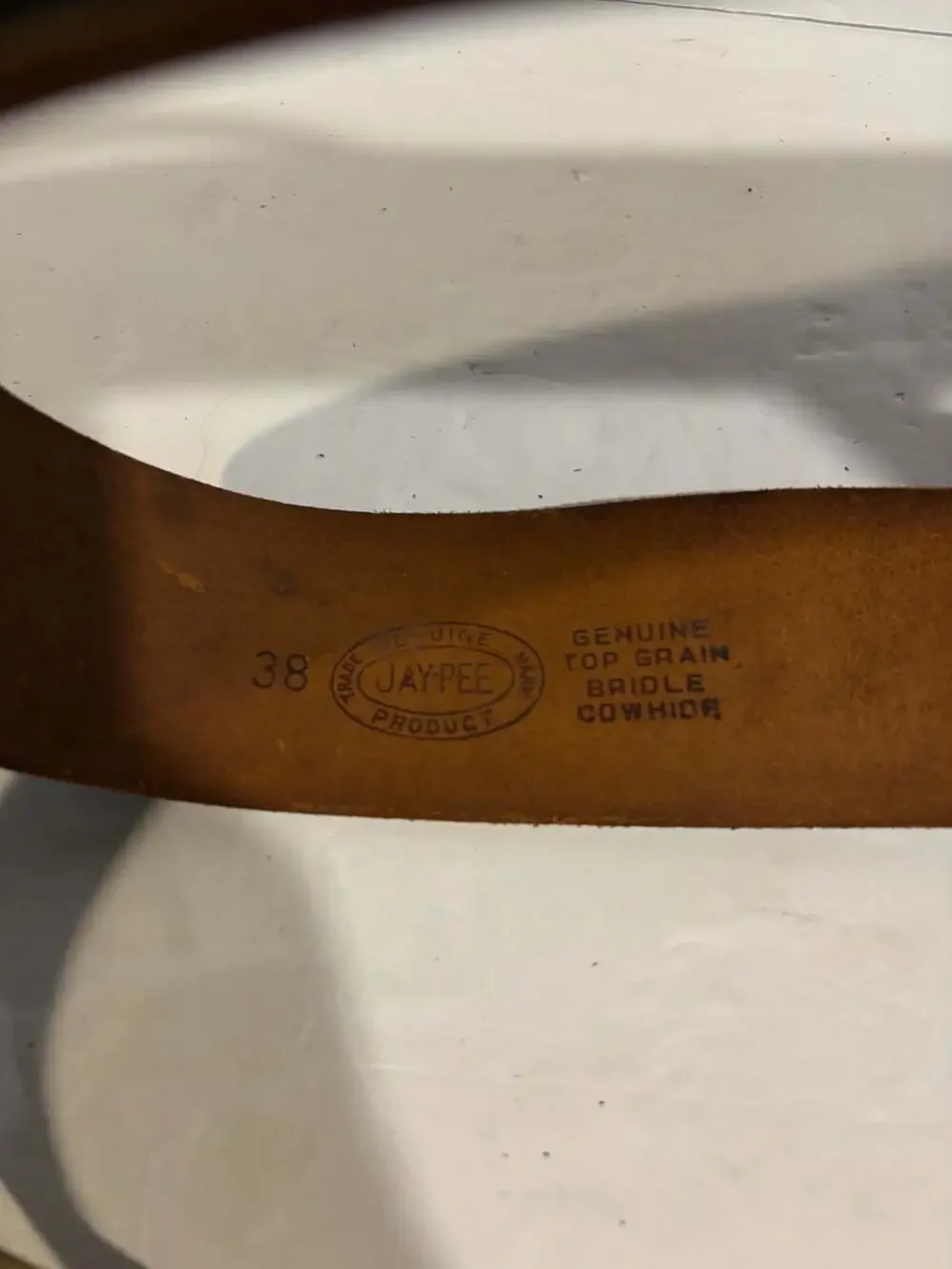 Vintage Jay-pee Leather Belt With Crossover Shoulder Strap Uniform Duty